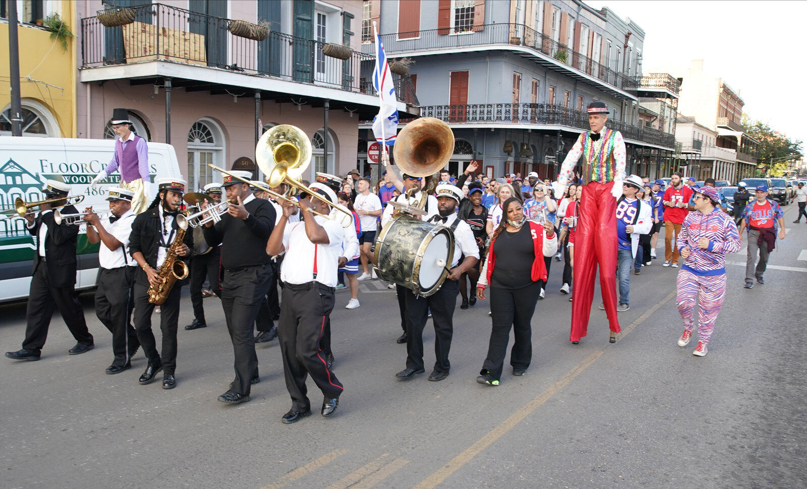 Buffalo Bills packers of NOLA Takeover Parade